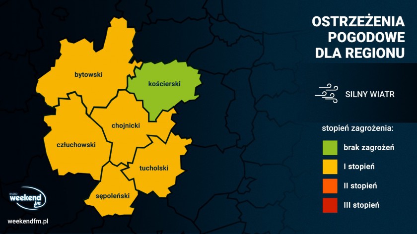 Uwaga na silny wiatr. IMGW wydał żółte alerty dla naszego regionu
