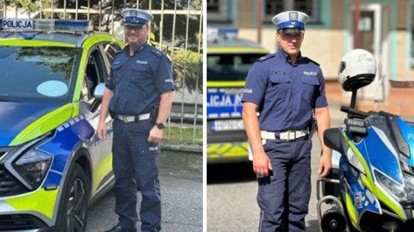 Chojniccy policjanci pomogli mężczyźnie, który stracił przytomność na ulicy w Chojnicach