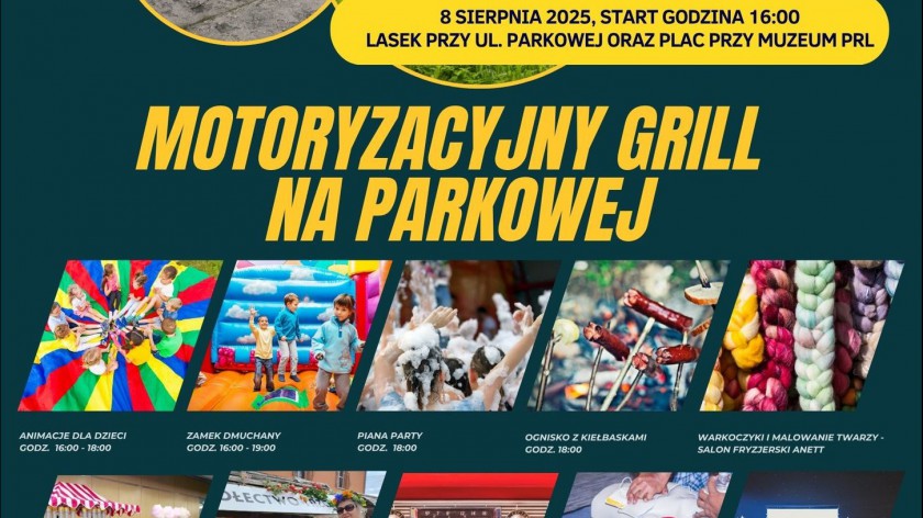 Motoryzacyjny grill na Parkowej w ramach Dni Sępólna Krajeńskiego