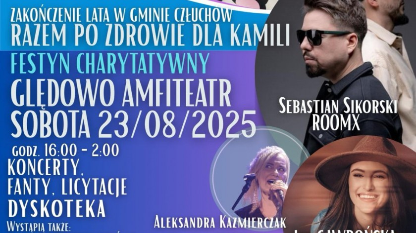 Razem po zdrowie dla Kamili. Jutro 23.08 w Ględowie impreza na rzecz sparaliżowanej mieszkanki gminy Człuchów