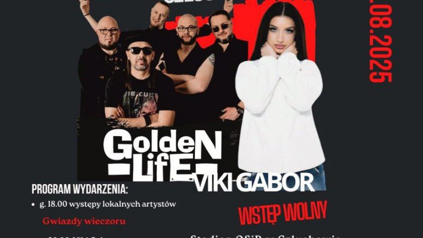 Viki Gabor i Golden Life na zakończenie wakacji. Dziś 29.08 Święto Powiatu Człuchowskiego