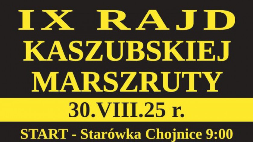 Jeszcze tylko do jutra 22.08 można się zapisywać na 9. edycję Rajdu Kaszubskiej Marszruty