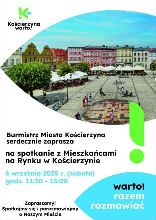 Porozmawiajmy o naszym mieście - zachęcają władze Kościerzyny i organizują spotkanie otwarte z mieszkańcami