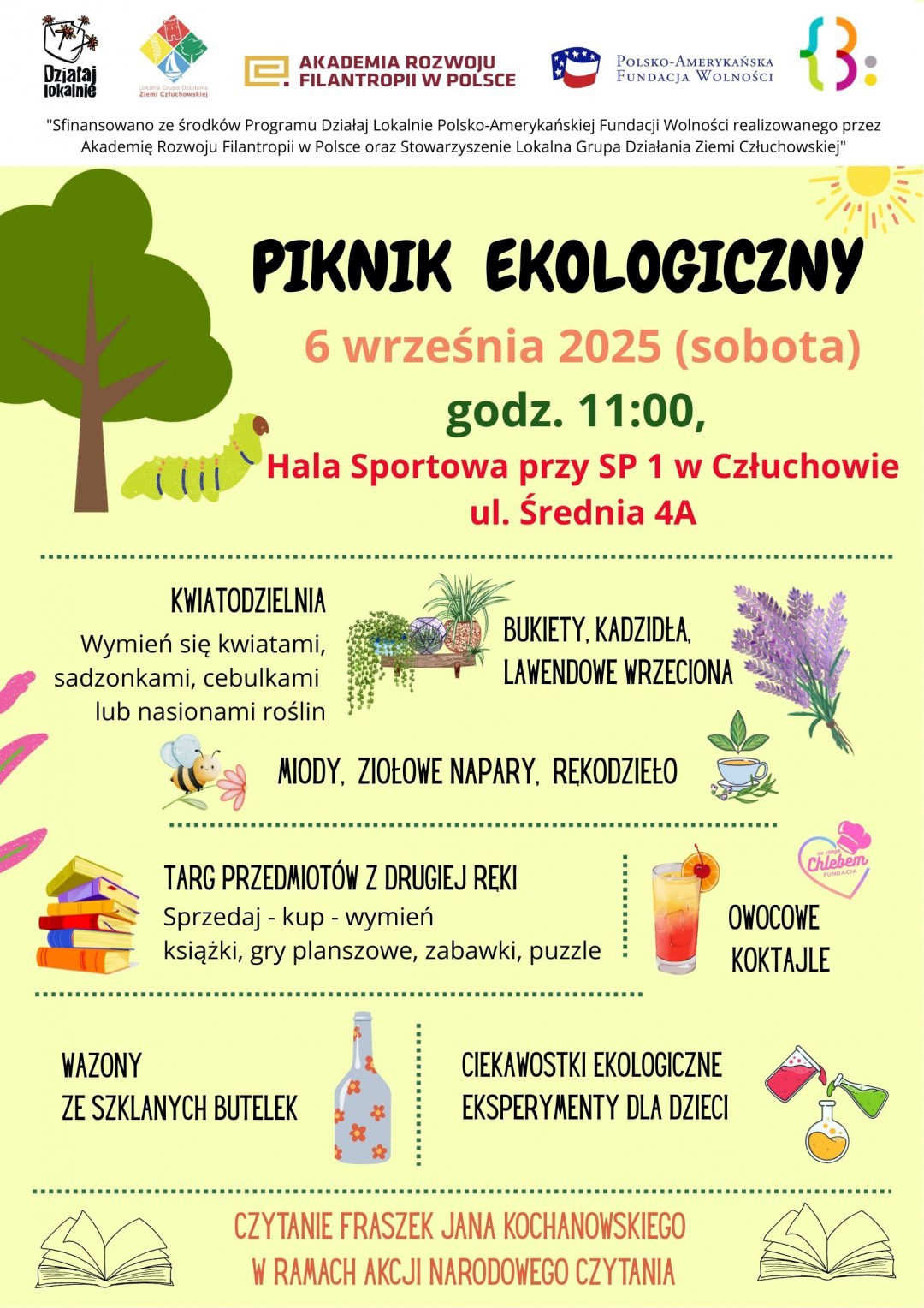 To pierwsze takie wydarzenie w Człuchowie - jutro (6.09) odbędzie się tu piknik ekologiczny