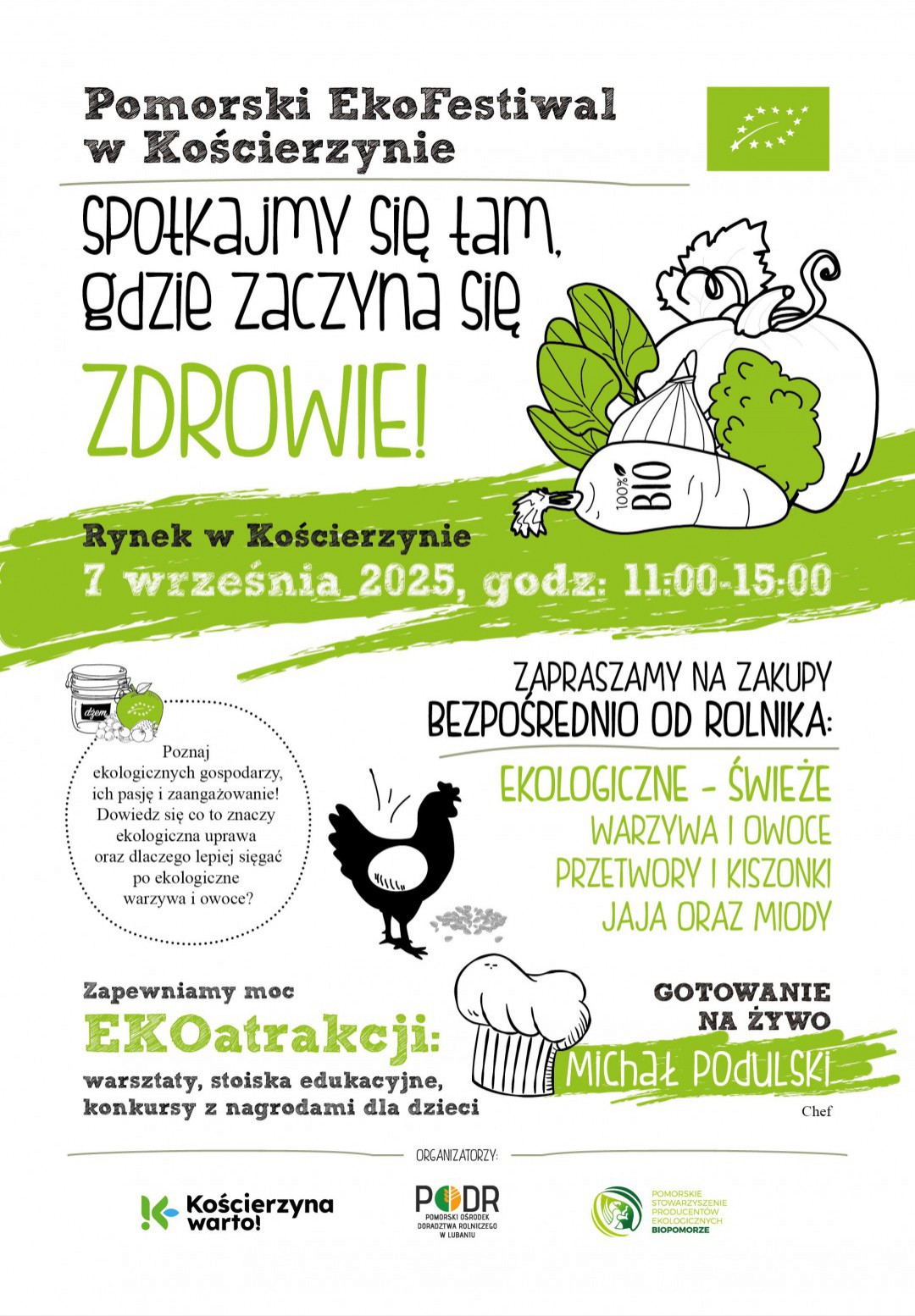 Jutro (7.09.) w Kościerzynie odbędzie się pierwszy Pomorski EkoFestiwal w Kościerzynie
