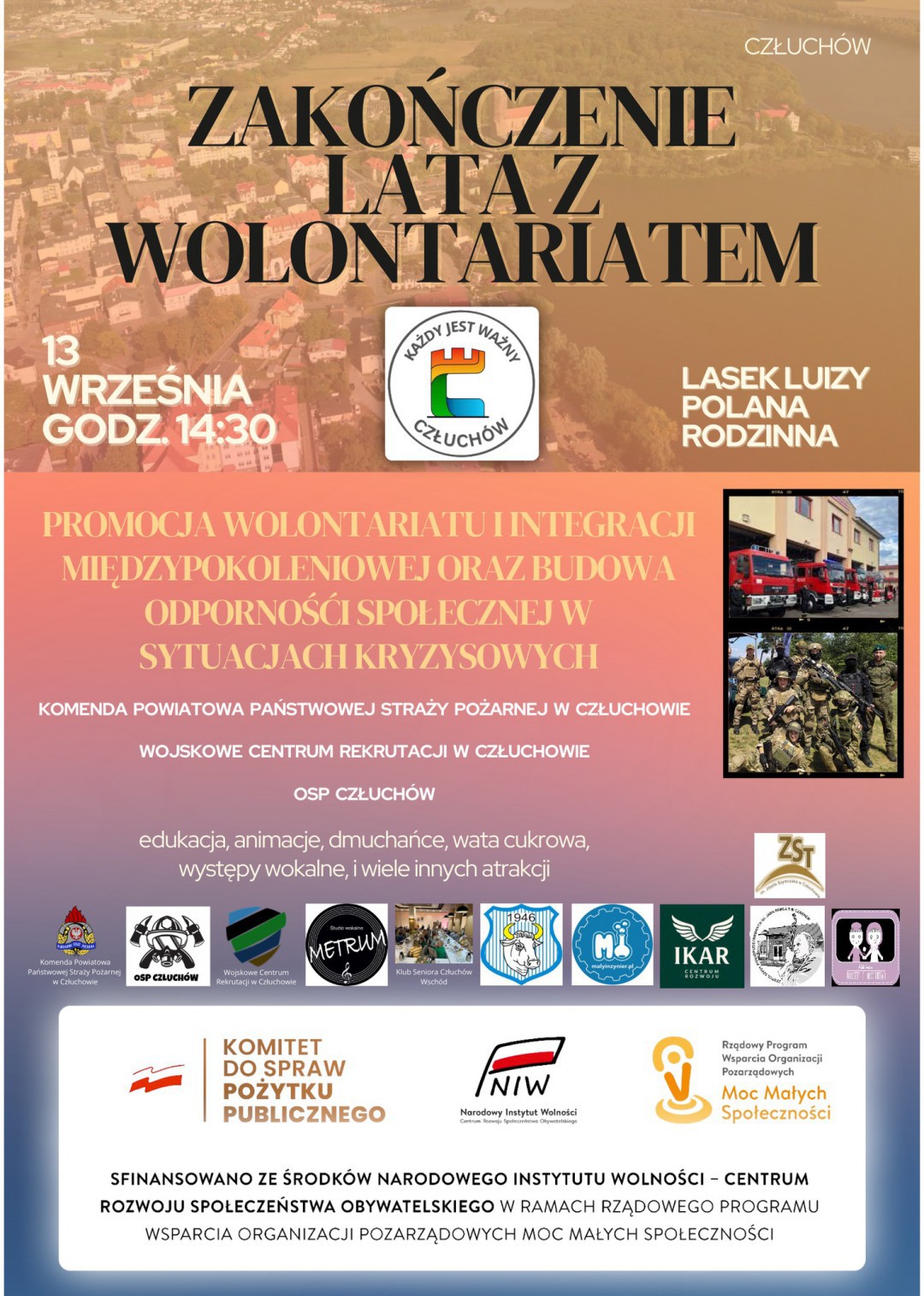 Stowarzyszenie "Człuch&oacute;w jest Ważny" organizuje cykl imprez w całym powiecie. W ten weekend festyny w Człuchowie i Czarnem