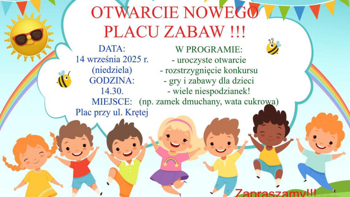 Dziś (14.09) odbędzie się otwarcie nowego placu zabaw w Czersku. Powstał na Osiedlu Starogardzkim
