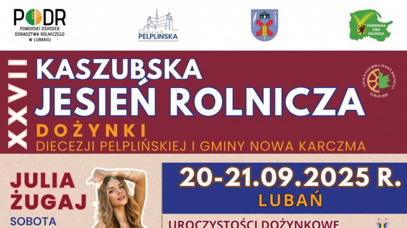 Wystawa zwierząt, ekspozycje, a także koncerty, występy i pokazy. Rusza Kaszubska Jesień Rolnicza w Lubaniu 