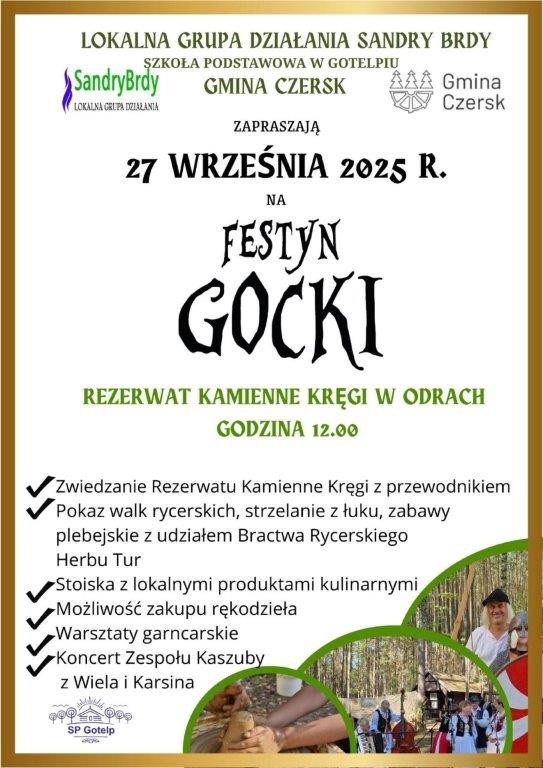 Jutro (27.09) w rezerwacie Kamiennych Kręg&oacute;w w Odrach odbędzie się Festyn Gocki