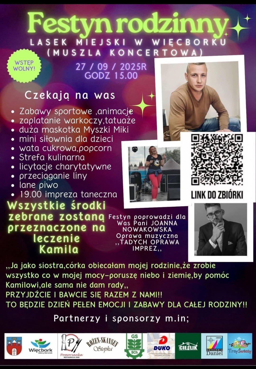 W Więcborku odbędzie się festyn charytatywny na rzecz Kamila przykutego do ł&oacute;żka po złamaniu kręgosłupa