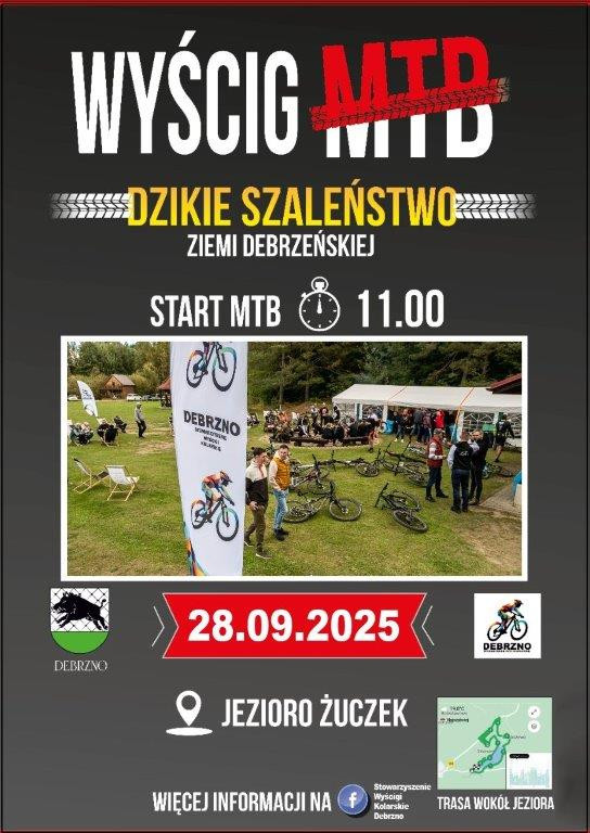 Dzikie Szaleństwo Ziemi Debrzeńskiej po raz &oacute;smy. Dzisiaj (28.09) odbędzie się wyścig kolarski w okolicach Debrzna