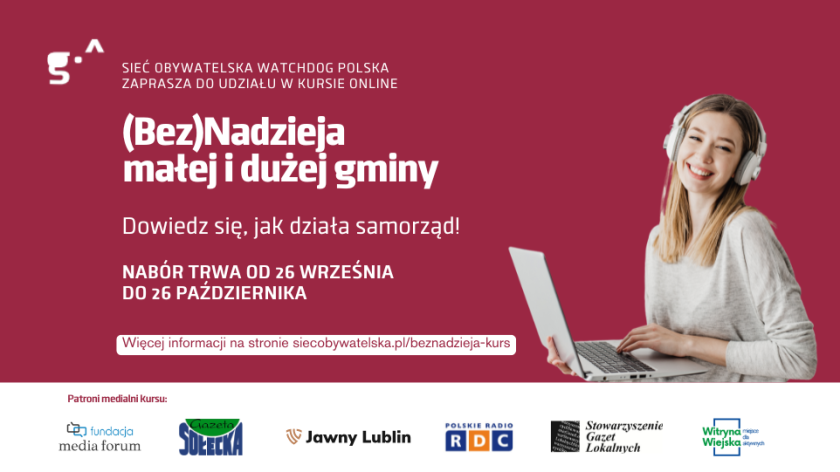 Beznadzieja małej i dużej gminy - Watchdog Polska rusza z kursem wiedzy o samorządzie