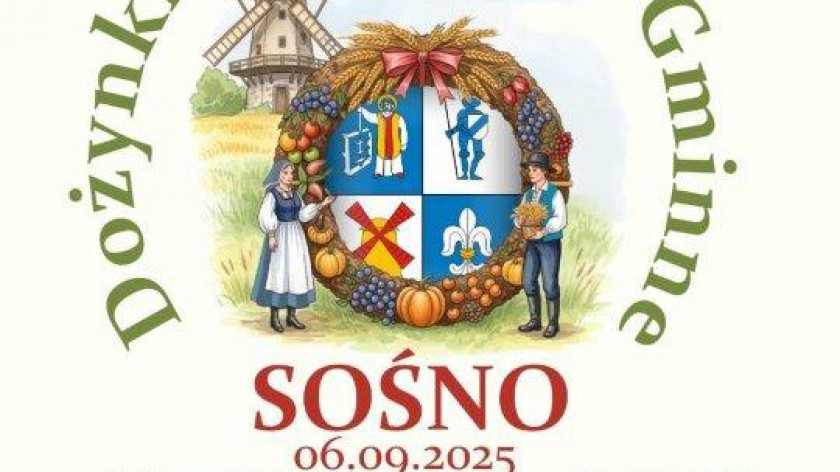 Gmina Sośno będzie dziś 6.09 gospodarzem tegorocznych dożynek zarówno gminnych, jak i powiatowych
