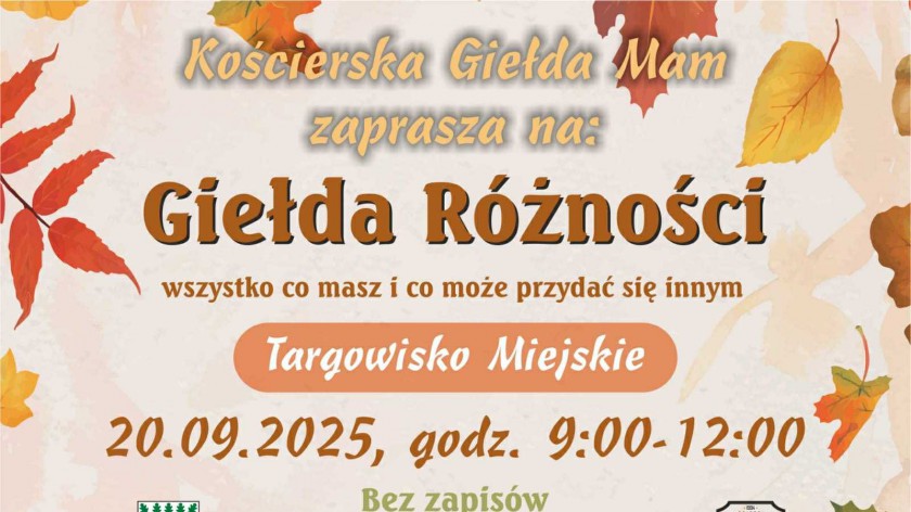 Giełda różności odbędzie się jutro 20.09. w Kościerzynie
