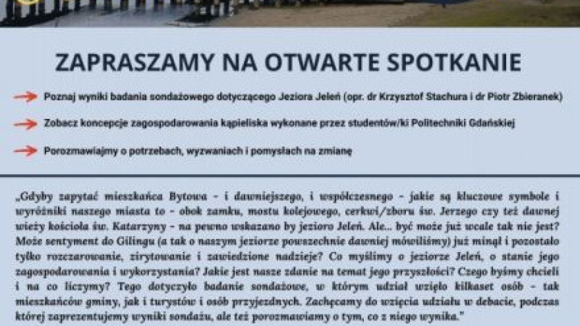 Stowarzyszenie Nenufar w Bytowie organizuje dziś 29.09. otwarte spotkanie specjalistów z mieszkańcami miasta
