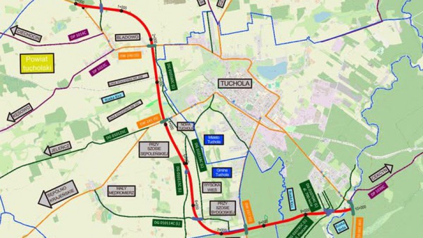 Ponad 40 uwag mieszkańców do projektu obwodnicy Tucholi. Część uwag jeszcze spływa