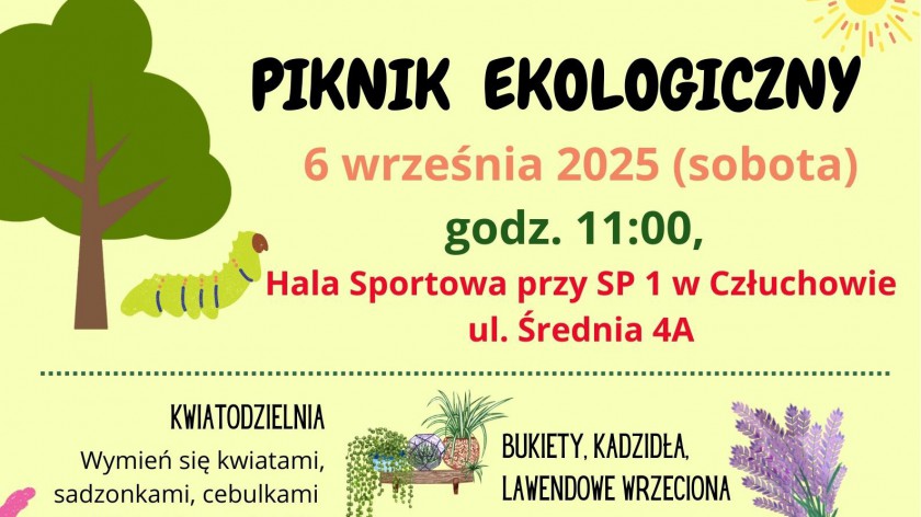 To pierwsze takie wydarzenie w Człuchowie - jutro 6.09 odbędzie się tu piknik ekologiczny