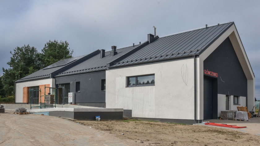 Remizo-świetlica w Główczewicach, w gminie Brusy, już prawie gotowa. Budynek kosztował ponad 4 mln zł