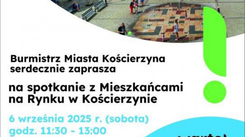Porozmawiajmy o naszym mieście - zachęcają władze Kościerzyny i organizują spotkanie otwarte z mieszkańcami