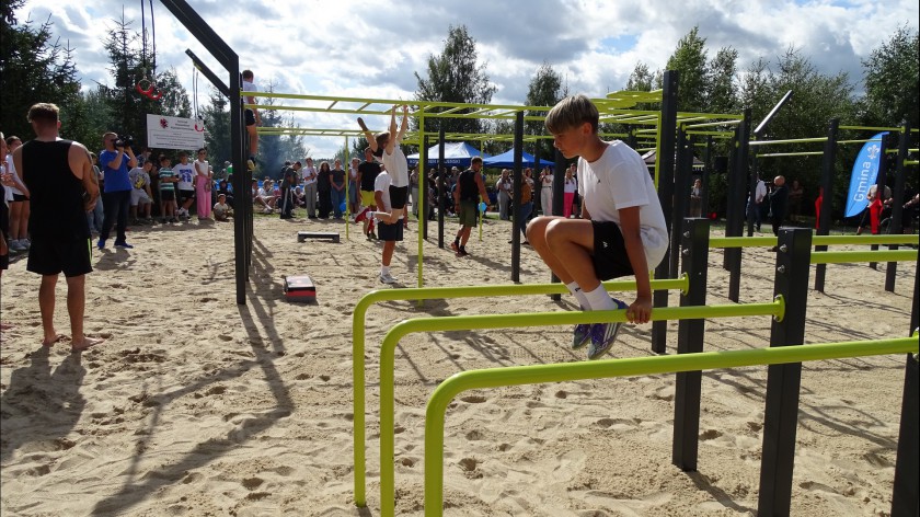 Strefa street work out’u w Kamieniu Kraj. otwarta