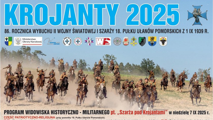W niedzielę 7 września odbędą się oficjalne uroczystości i inscenizacja ułańskiej szarży w Krojantach