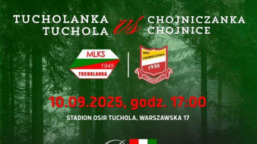 Z okazji swojego 80-lecia Tucholanka podejmie Chojniczankę. Drugoligowiec zagra towarzysko w Tucholi