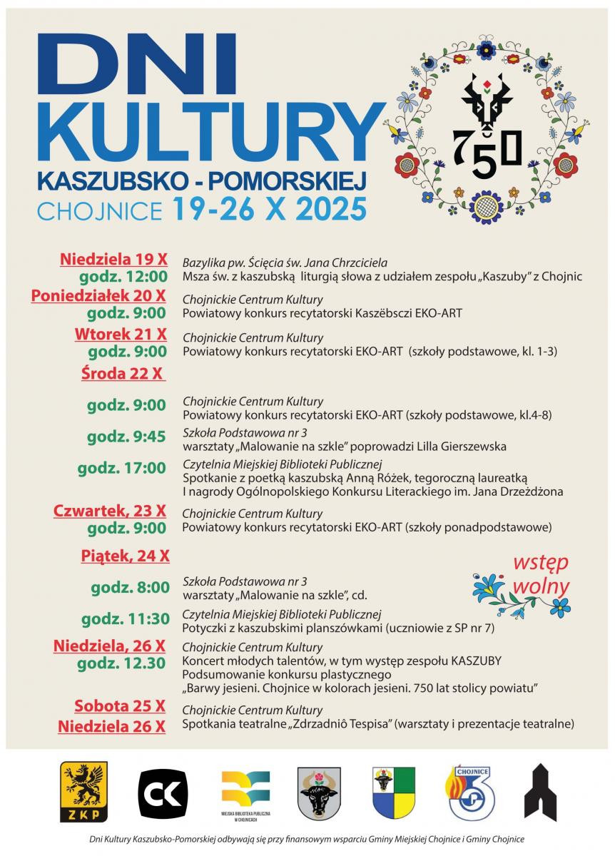 Już w niedzielę 19 października w Chojnicach rozpoczną się Dni Kultury Kaszubsko-Pomorskiej (ROZMOWA)