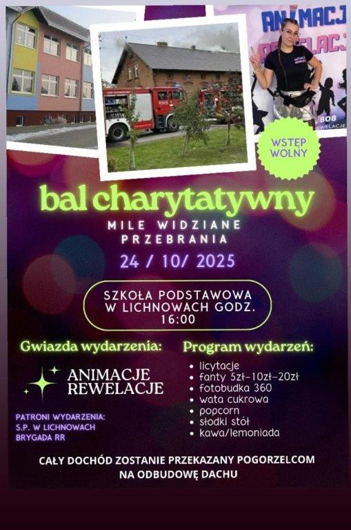 Pomogą pogorzelcom. Dziś (24.10) w Lichnowach odbędzie się charytatywny bal na rzecz poszkodowanych przez pożar w Granowie