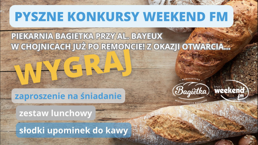 Pyszne konkursy Weekend FM. Wygraj zaproszenie na śniadanie, zestaw lunchowy lub słodki upominek do kawy