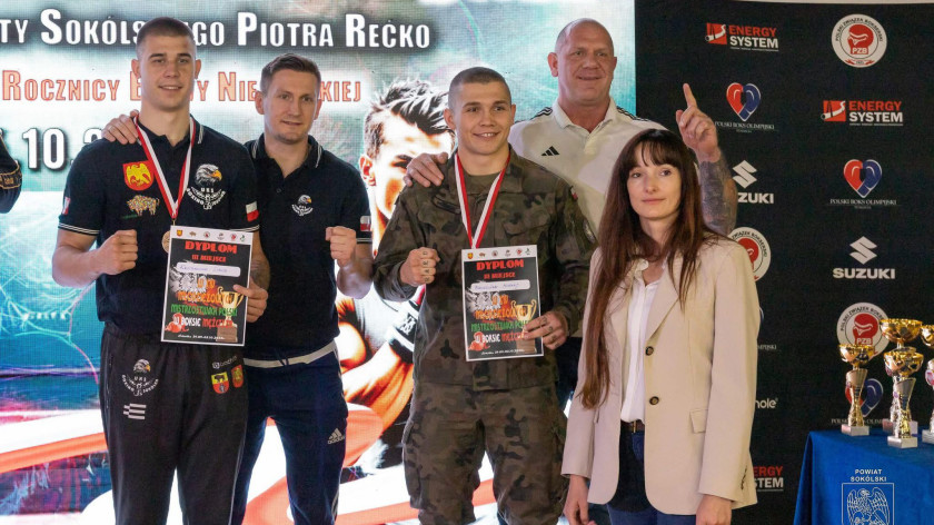 Marta Prill z Gardy Bytów i Paweł Wardyn z Brus młodzieżowymi wicemistrzami Polski w boksie