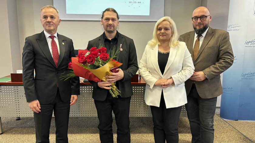 Jacek Wojtania z Centrum Kultury i Sztuki w Sępólnie Krajeńskim odznaczony przez Ministra Kultury i Dziedzictwa Narodowego