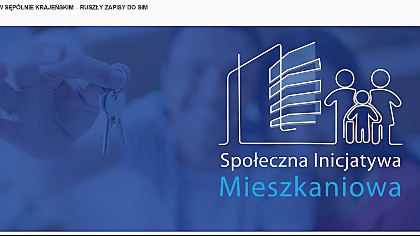 Władze Sępólna Krajeńskiego ogłosiły nabór chętnych do wynajmu mieszkań w ramach Społecznej Inicjatywy Mieszkaniowej