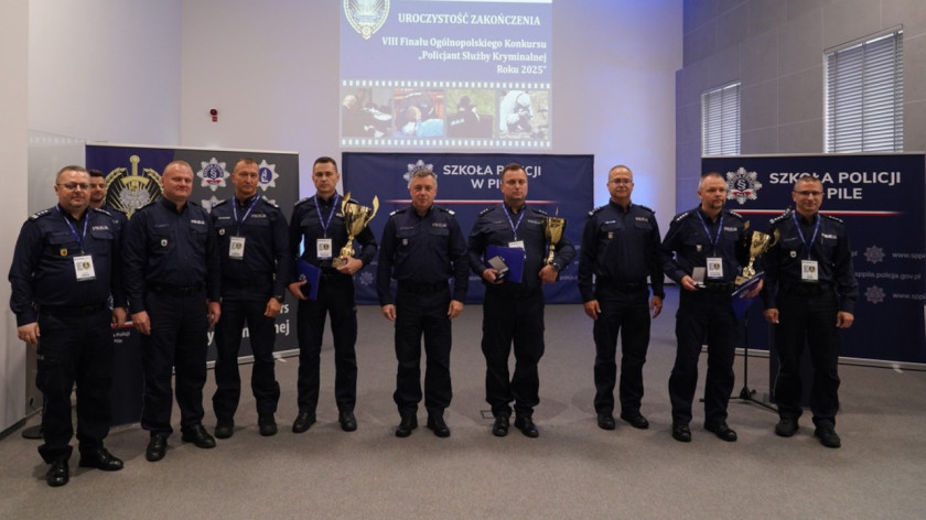 Policjant z kościerskiej komendy drugi w kraju na prestiżowym konkursie dla funkcjonariuszy kryminalnych