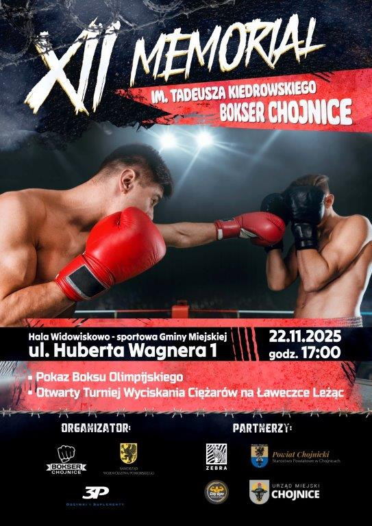 Pokazowe walki bokserskie i Turniej Siłaczy. Dziś (22.11) w Chojnicach 12. Memoriał Tadeusza Kiedrowskiego