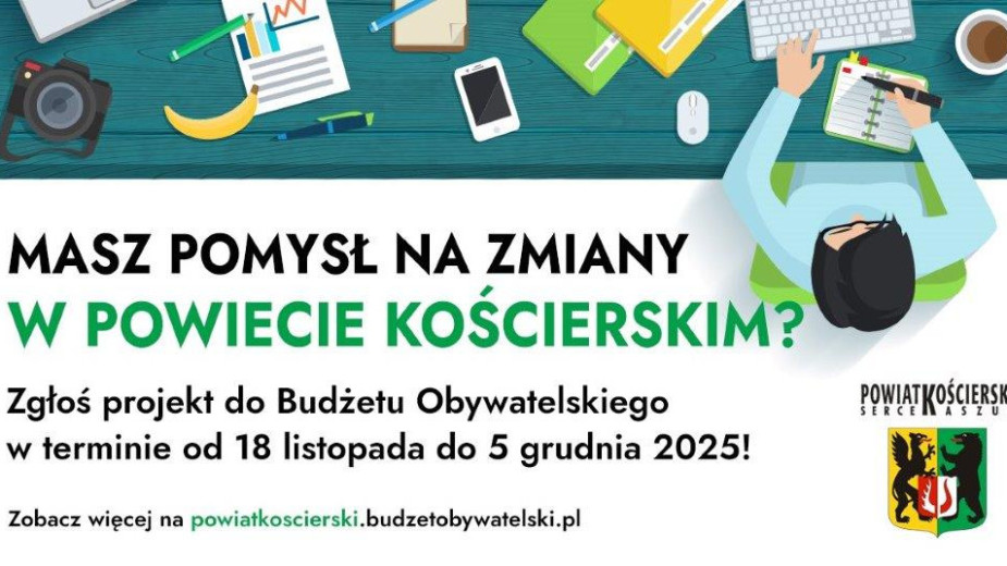 Urzędnicy kościerskiego starostwa zachęcają do udziału w pierwszej edycji powiatowego budżetu obywatelskiego