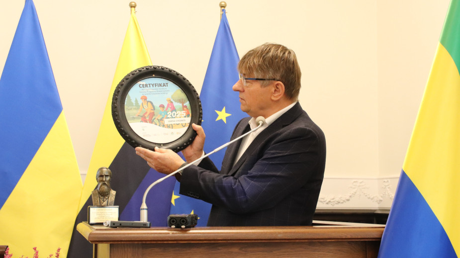 Gmina Chojnice z certyfikatem Gminy Przyjaznej Rowerzystom. W całej Polsce otrzymało go jeszcze tylko 11 innych samorządów