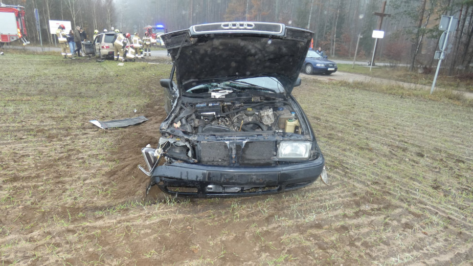 Trzy osoby ranne w dwóch wypadkach na drogach powiatu kościerskiego