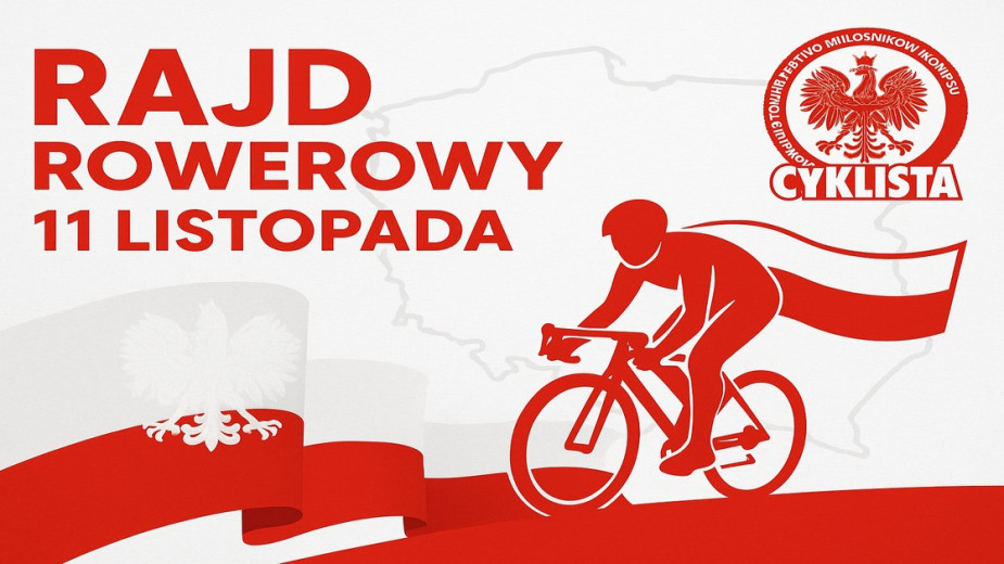 Chojnickie stowarzyszenie "Cyklista" organizuje dwa rajdy. To rowerowe zaduszki oraz Rajd Niepodległości