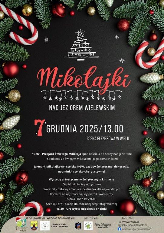 Jarmark z rękodziełem, występy artystyczne, animacje i warsztaty. Ciekawie zapowiadają się Mikołajki nad Jeziorem Wielewskim