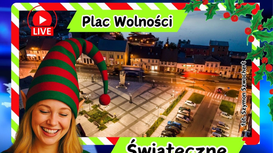 Na Placu Wolności w Sępólnie Krajeńskim stanęła chatka Świętego Mikołaja