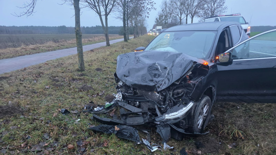 Pracownik kierujący ruchem potrącony na berlince pod Człuchowem. 36-latek trafił do szpitala FOTO, AKTUALIZACJA