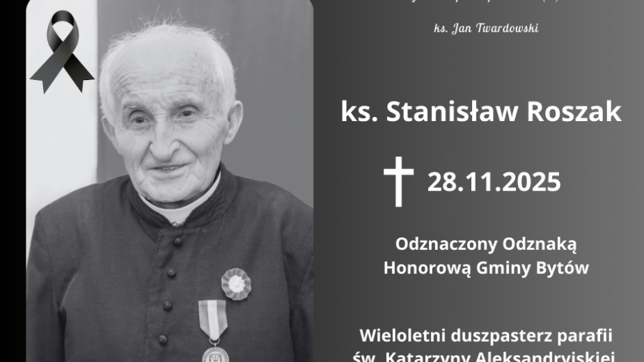 Bytów żegna wieloletniego duszpasterza, odznaczonego Odznaką Honorową Gminy Bytów ks. Stanisława Roszaka