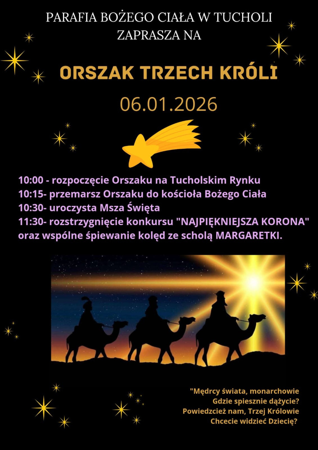 We wtorek (6.01) Święto Objawienia Pańskiego. Przez miasta i wsie regionu przejdą Orszaki Trzech Kr&oacute;li (ROZMOWA)