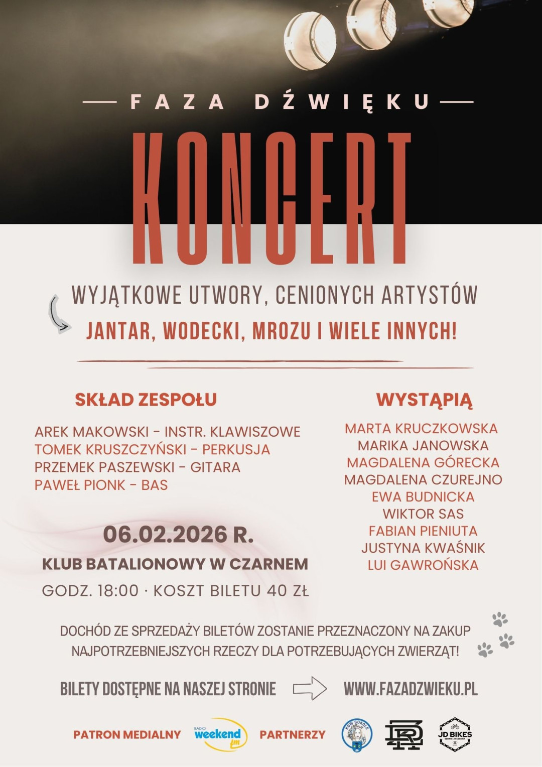 "Chodzi o pomoc i o wartościową muzykę". Na charytatywny koncert FAZA DŹWIĘKU do Czarnego  zaprasza Lui Gawrońska