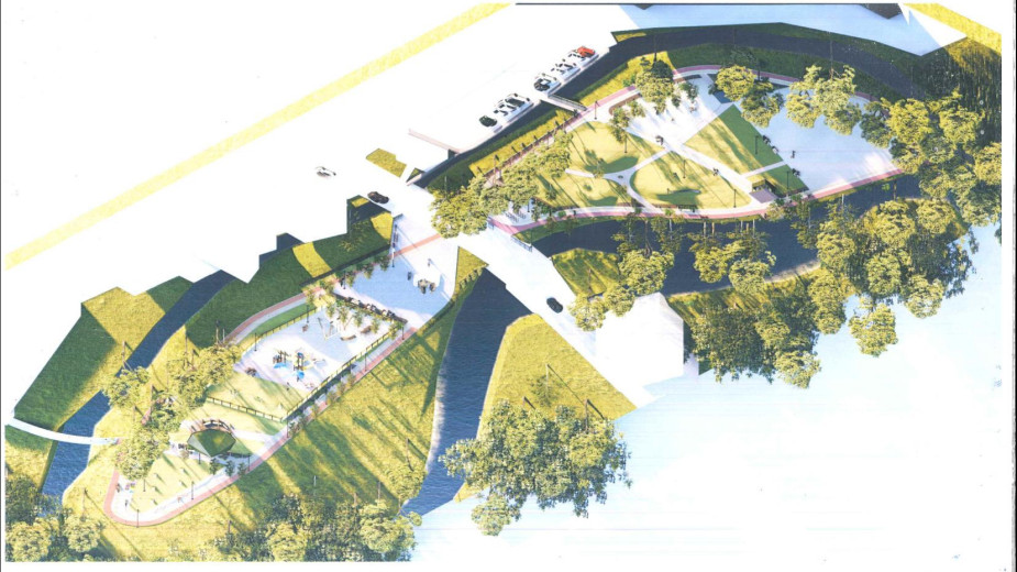 Gmina Czarne chce zagospodarować zieleń na tzw. cyplu nad Czernicą. Jest koncepcja FOTO