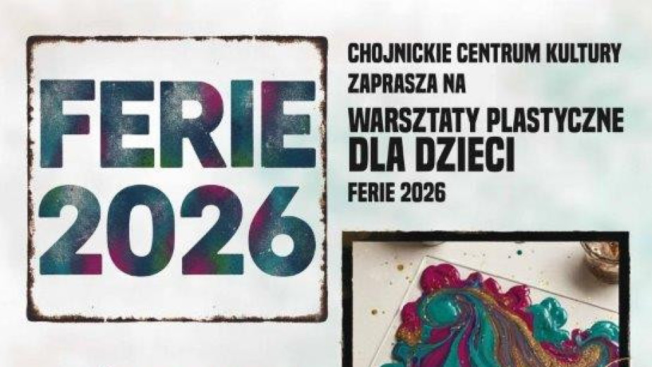 Kino i zajęcia plastyczne. Propozycje Chojnickiego Centrum Kultury na ferie