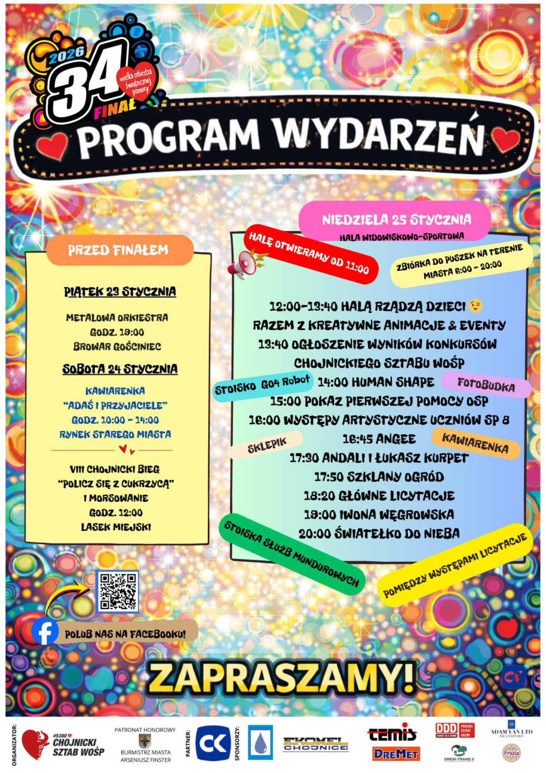 Rozpoczął się chojnicki finał Wielkiej Orkiestry Świątecznej Pomocy. Wolontariusze na ulicach, atrakcje w hali widowiskowo-sportowej (FOTO, ROZMOWA)