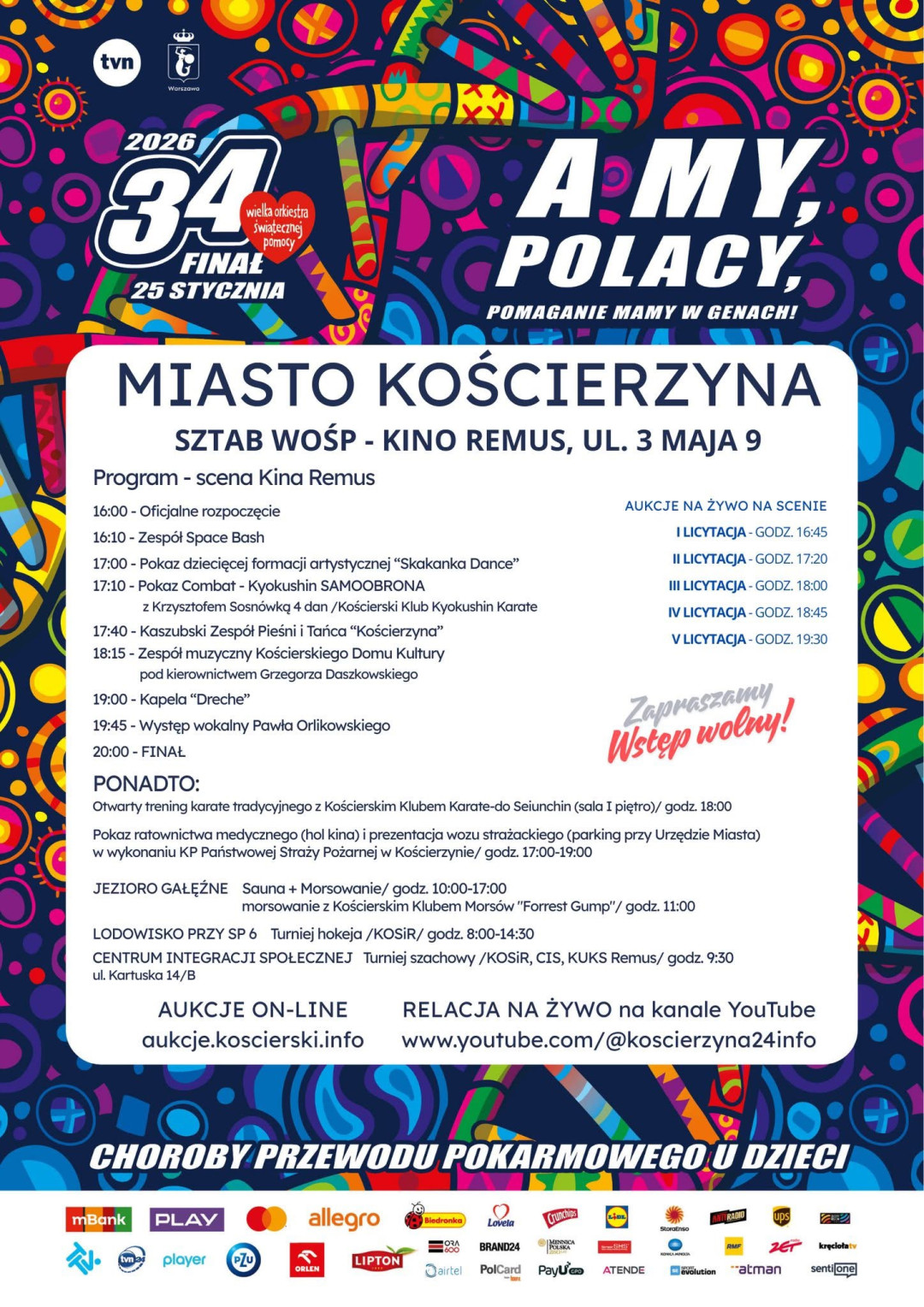 Na ulicach kwestuje tu ponad 100 wolontariuszy. Kościerzyna gra z Wielką Orkiestrą Świątecznej Pomocy (FOTO, RELACJA)