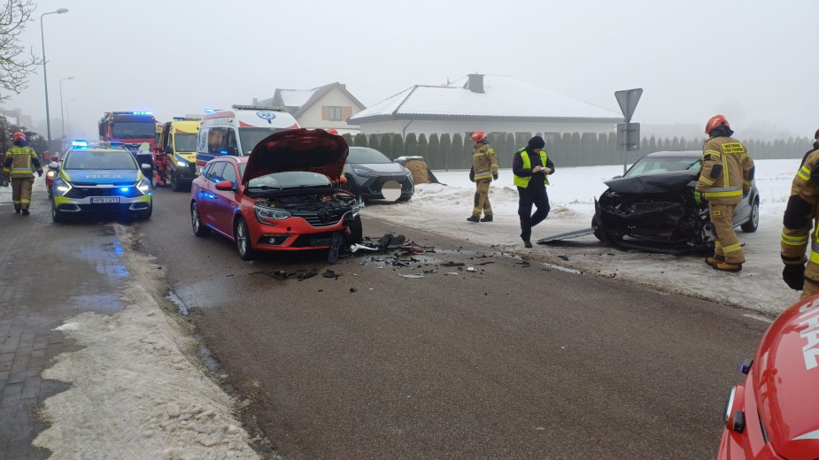 Zderzenie dwóch auto osobowych w Powałkach koło Chojnic