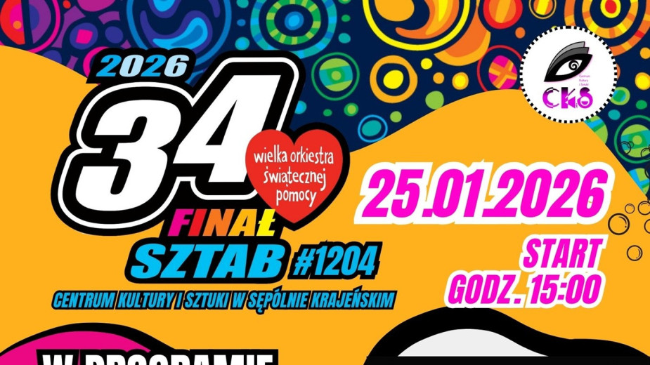 Film o Szelestach i koncert zespołu Tribute Chylińska - to atrakcje WOŚP w Sępólnie Krajeńskim